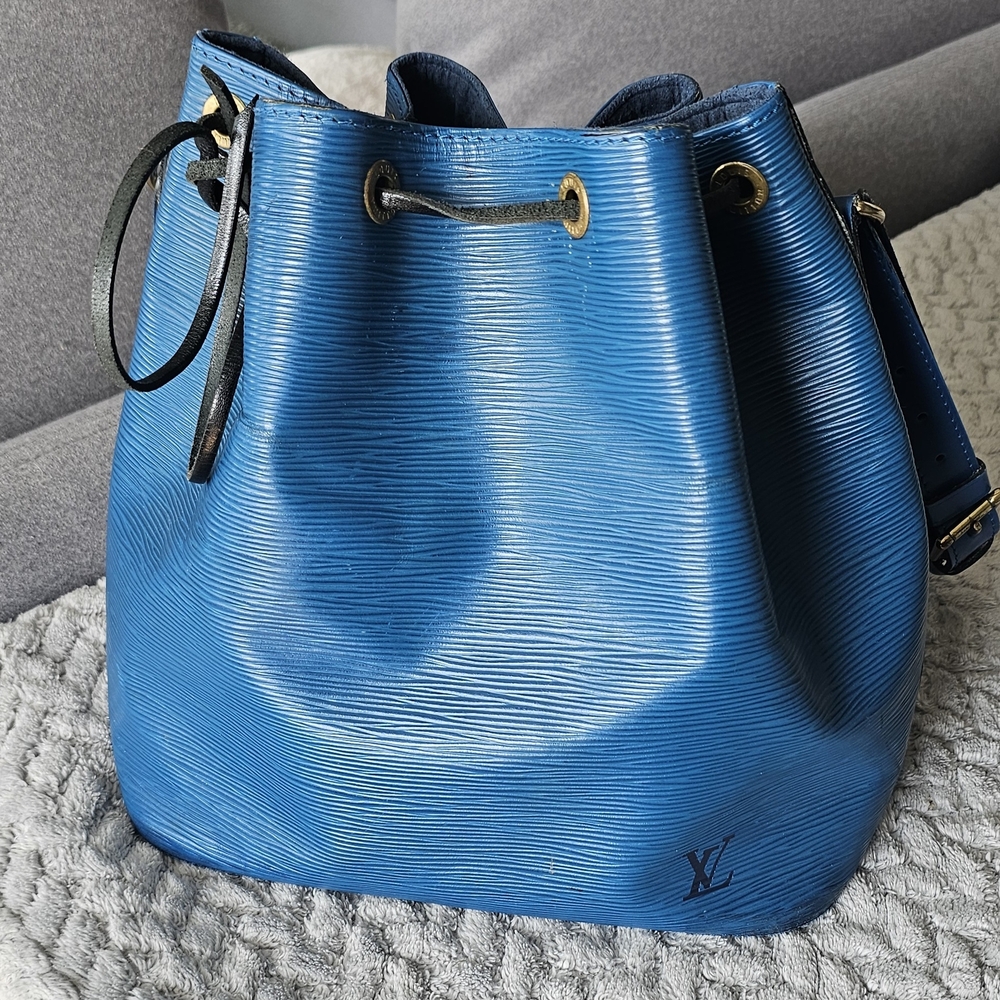 Louis Vuitton Blue Bucket Bag